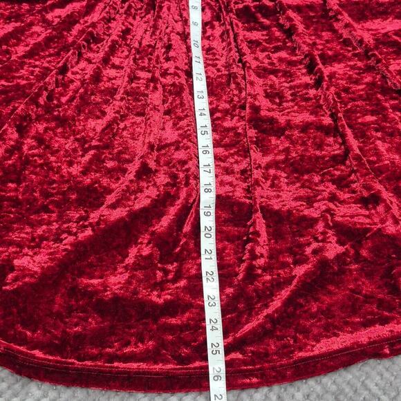 Bibi Velvet Blouse Button Up Pleated S/S Boho Romance Relaxed Oversized Small - Picture 5 of 6